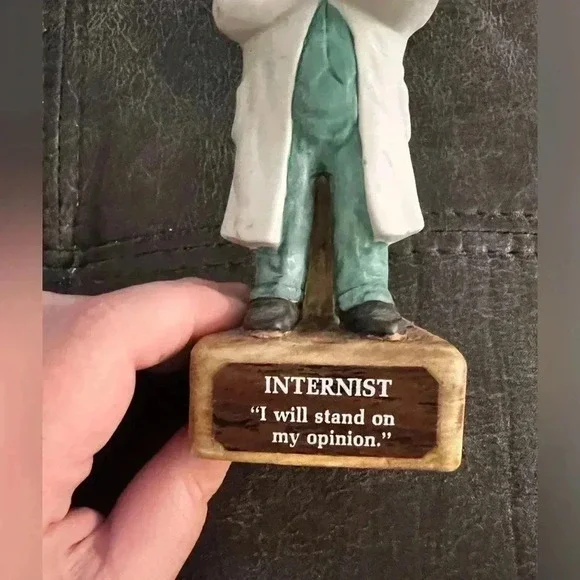 Abbott Pharmaceutical Internist Doctor figurine circa 1972 China Glass EUC - Picture 2 of 7